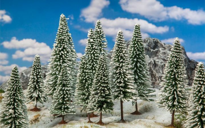 FALLER/ファーラー 181580 雪景色のモミの木18本セット