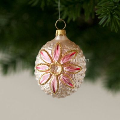 オーストリア製手吹きガラス玉ハンドペイントクリスマスオーナメント6個セット ウィッチーズキッチンの 【 クリスマス オーナメント01
