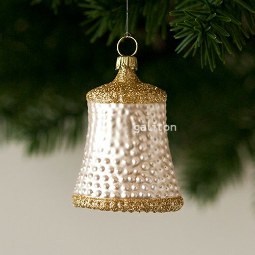 【xmas限定販売】 グラスオーナメント ベル どんぐり RM421