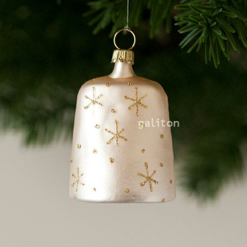 【xmas限定販売】 グラスオーナメント ベル サンタ RM422