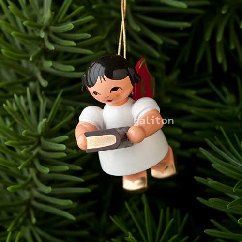 【xmas限定販売】《クリスマスオーナメント》 ウーリッヒ Uhlig 赤い羽根の天使 聖書