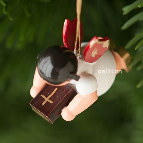 【xmas限定販売】《クリスマスオーナメント》 ウーリッヒ Uhlig 赤い羽根の天使 聖書