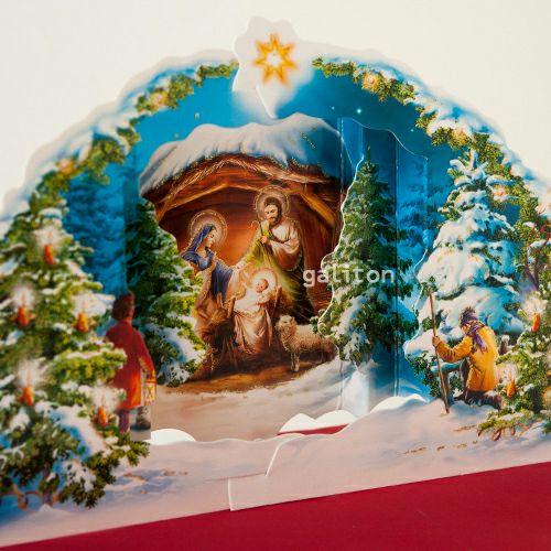 【xmas限定販売】 ポップアップクリッペ 封筒付 もみの木