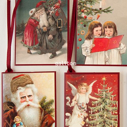 【xmas限定販売】 クリスマスメッセージタグ 7枚組D