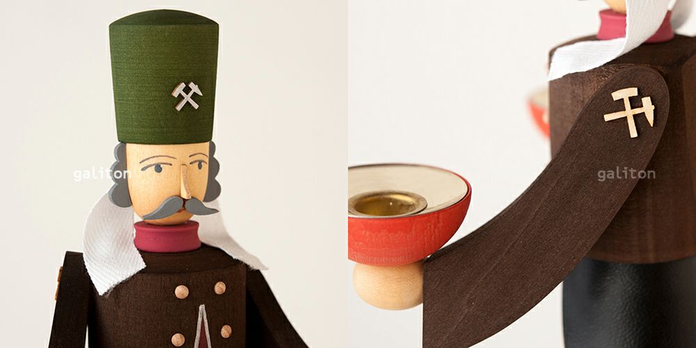 【xmas限定販売】 キャンドルスタンド ヴォルフガング ブラウン Wolfgang Braun 天使と鉱夫