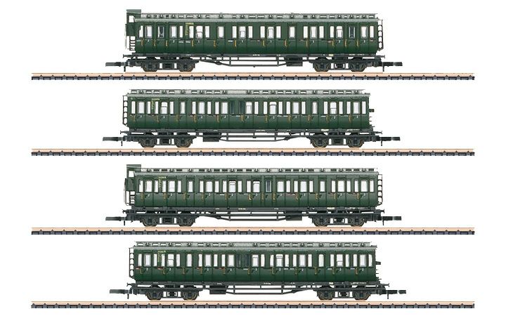 maerklin/メルクリン 87565 コンパートメント客車4両セット DB Zゲージ