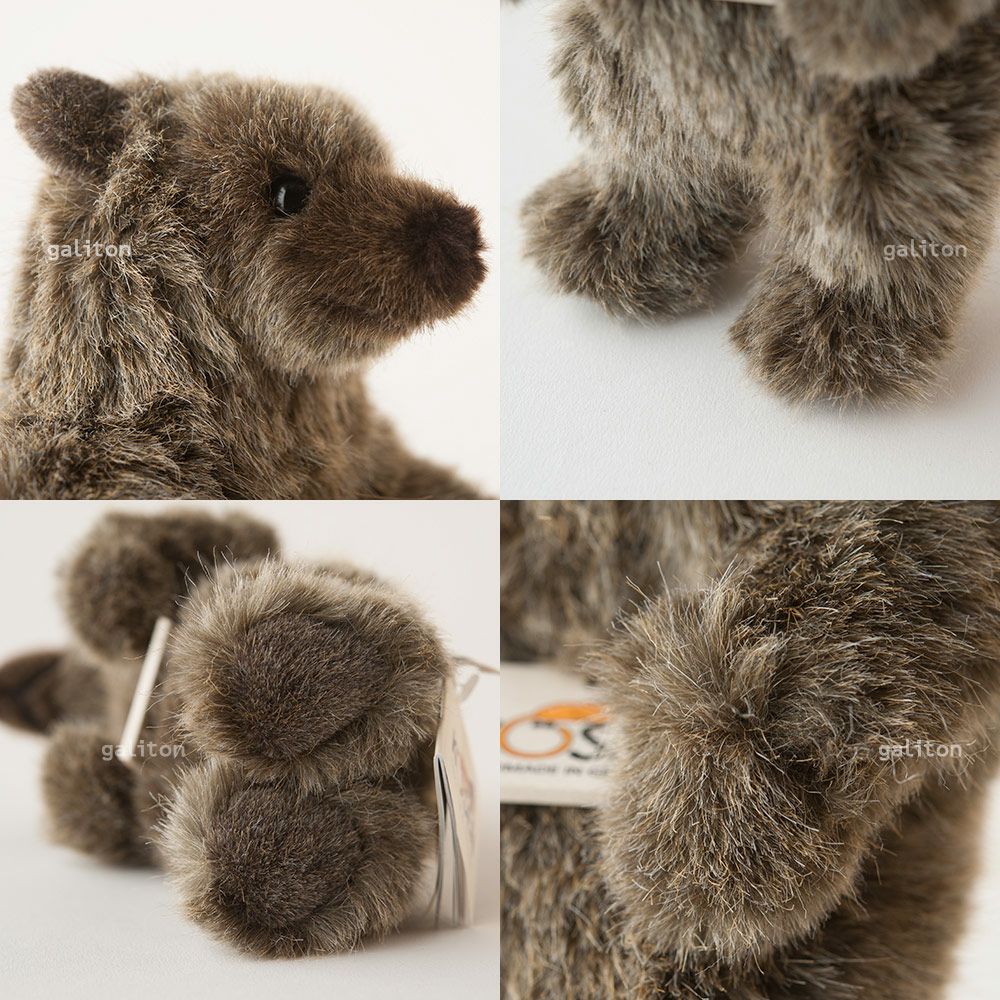 ケーセン Koesen ぬいぐるみ ソフトベア グリズリー（ミニ）