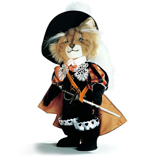 ケーセン Koesen ぬいぐるみ ネコの銃士 オレンジ