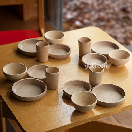 がりとんオリジナル ままごと木製食器セット4人用