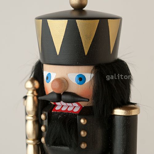 くるみ割り人形 クリスティアンウルブリヒト Christian Ulbricht 王様 黒 32222