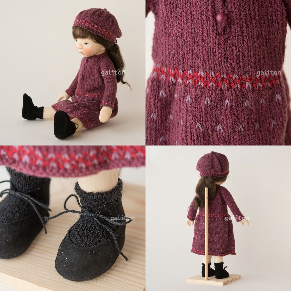 Elisabeth Pongratz ポングラッツ人形 オールウッド H413 エンジニットワンピース