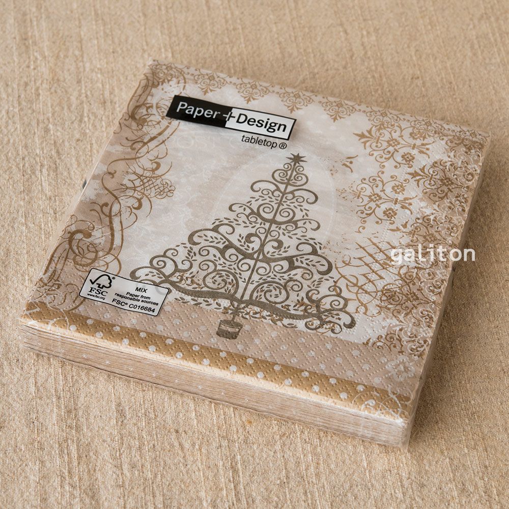 【xmas限定販売】 ペーパーナプキン バロックツリー
