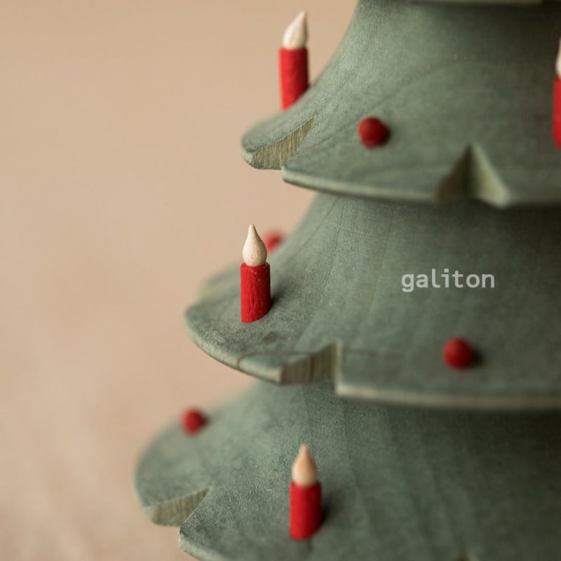 【xmas限定販売】 木製ミニクリスマスツリー 082784