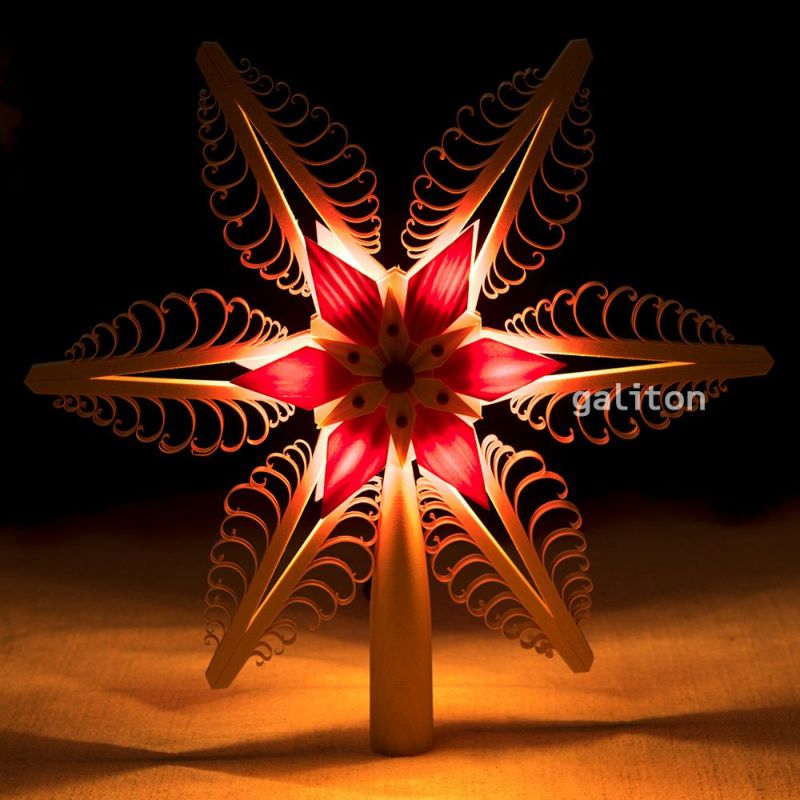 【xmas限定販売】 電球付ツリートップ 32cm 2160191R