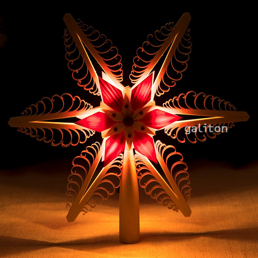 【xmas限定販売】 電球付ツリートップ 32cm 2160191R