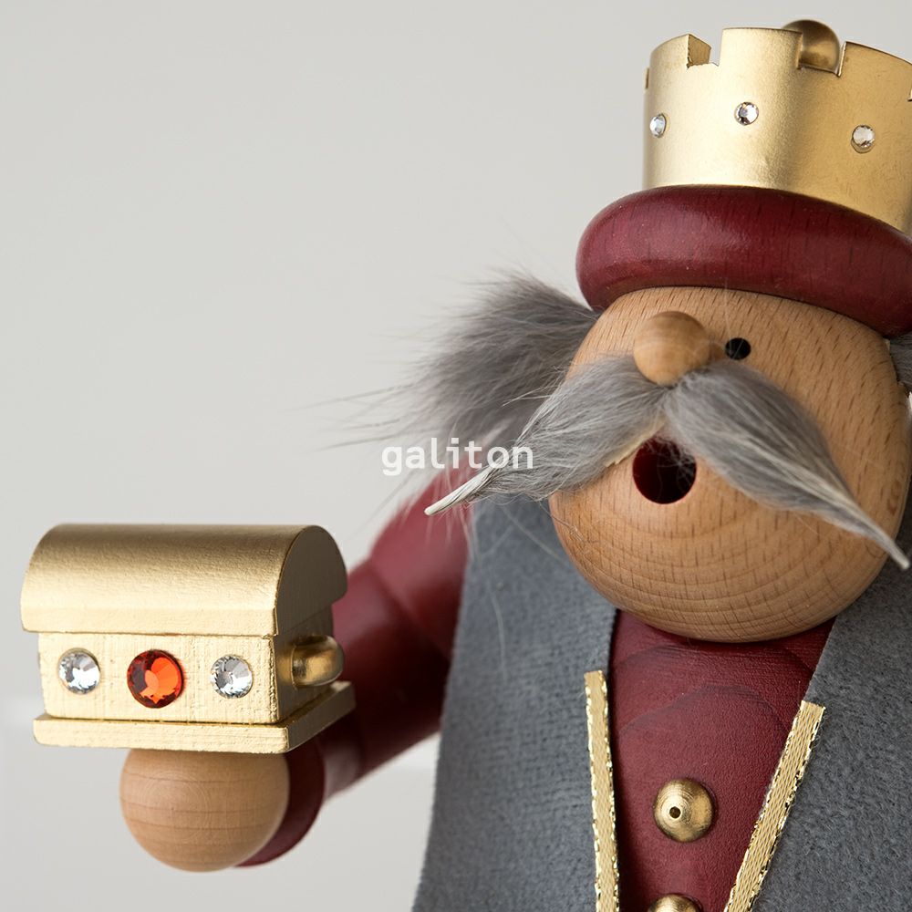 煙出し人形 KWO太っちょ賢者カスパール 赤 座り 21655