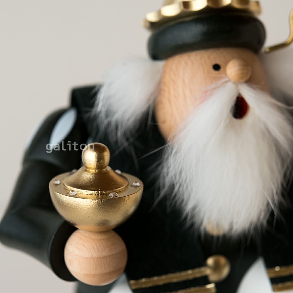 煙出し人形 KWO太っちょ賢者バルタザール 緑 座り 21657