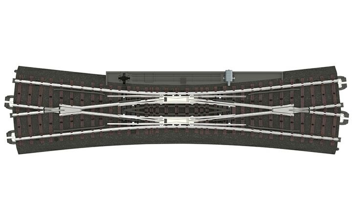 maerklin/メルクリン 24720ワイドダブルクロスポイントレール 236.1mm 12.1°for HO