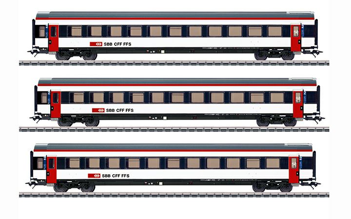 maerklin/メルクリン 42153 客車3両セットSBB Typ EW IV B
