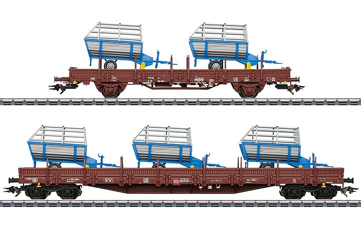 maerklin/メルクリン 46407 貨車2両セット DBAG 農機具付