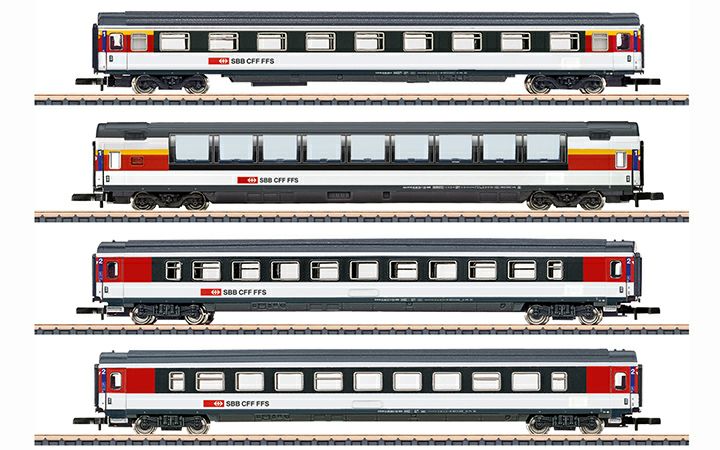 maerklin/メルクリン 87663 客車4両セット SBB/CFF/FFS Zゲージ