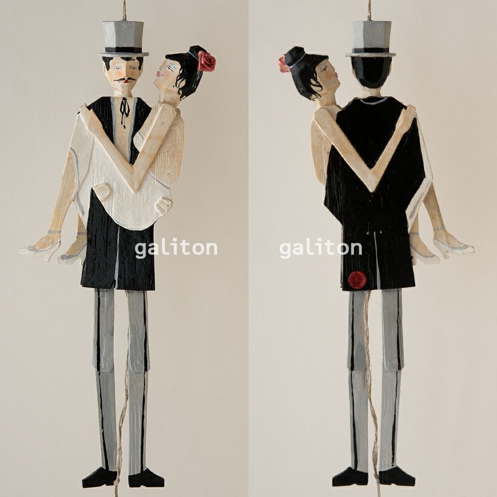 Oberammergauer Schnuerlkasperl なたのハンペルマン 新郎新婦