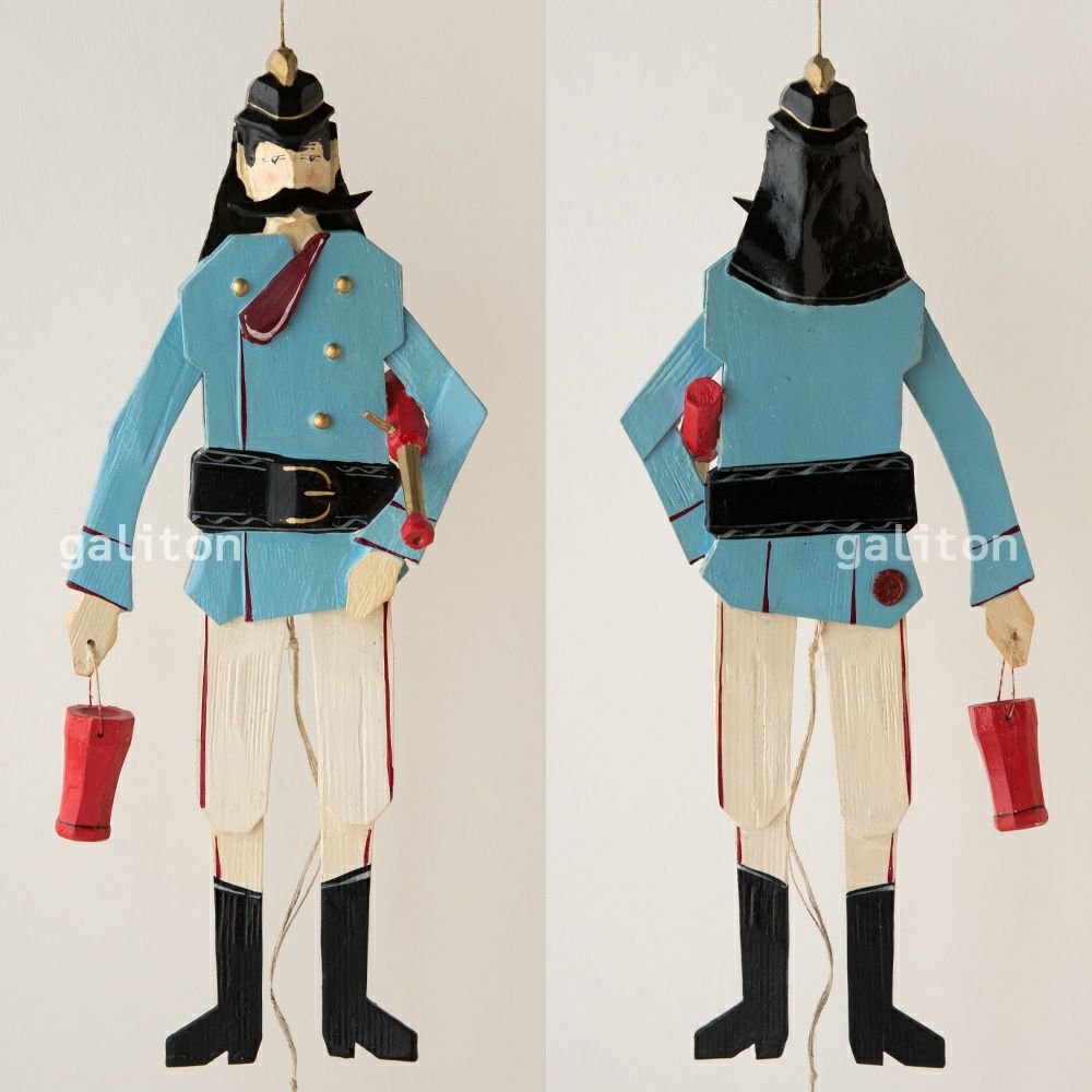 Oberammergauer Schnuerlkasperl なたのハンペルマン 消防士