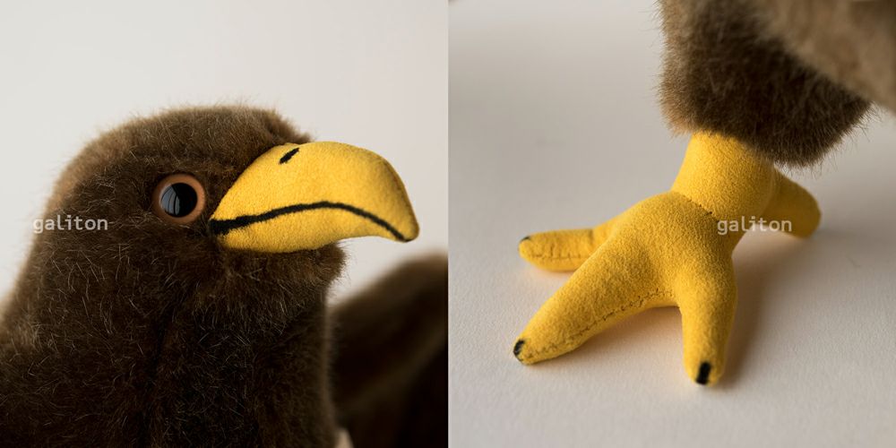 ケーセン Koesen ぬいぐるみ ワシ（小）