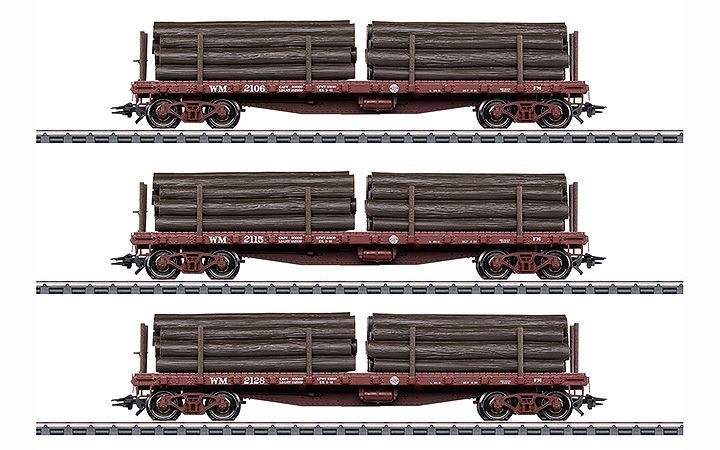 maerklin/メルクリン 45600 フラット貨車3両セット US WM
